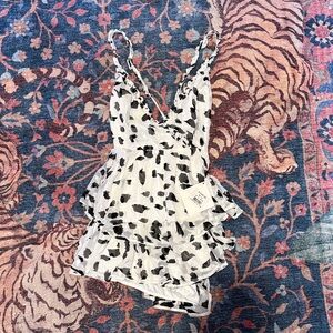 Angel Biba Black and White Mini Dress